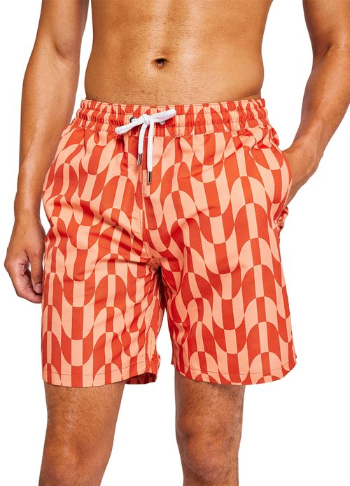 FRESCOBOL CARIOCA Copacabana Checkered Board Swim Shorts