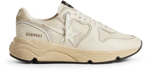GOLDEN GOOSE Net star-print sneakers