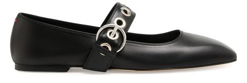 AEYDE Uma Eyelet nappa leather ballet flats
