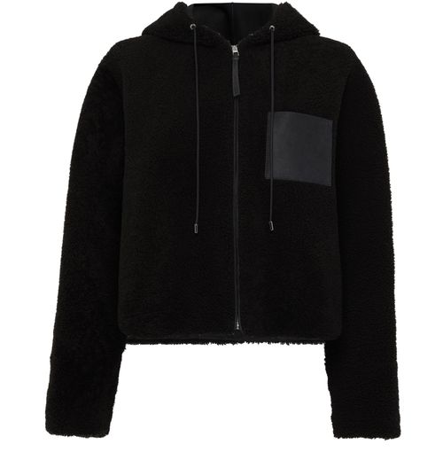 LOEWE Shearling hooded jacket