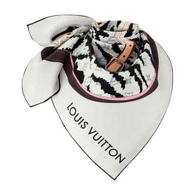 Louis Vuitton Tigergram Square 90 In Brown