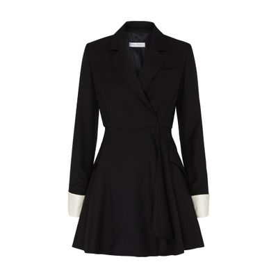 Shop Max Mara Sella Mini Dress In Black
