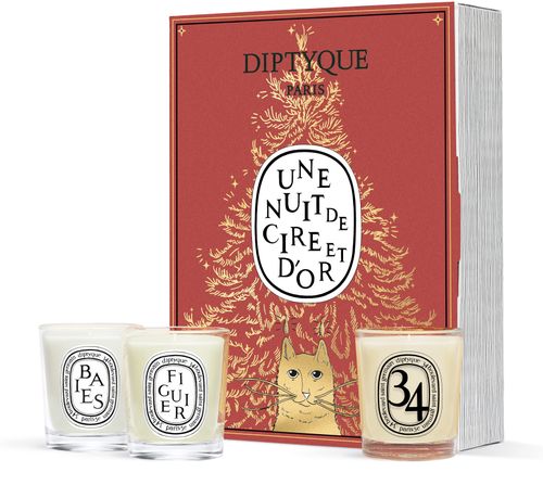 DIPTYQUE Surprise book candles set 3 x 35 g