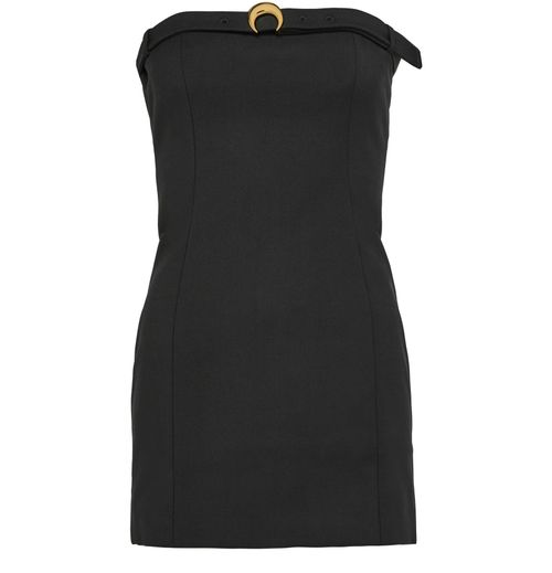 MARINE SERRE Virgin wool twill mini dress