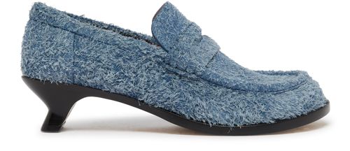 LOEWE Mocassins en cuir velours brossé Campo