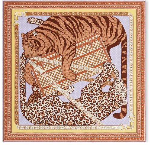 LOUIS VUITTON FELINE DUO 70 方巾