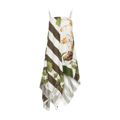 Loewe Asymmetrical Dress In Off-white
