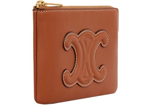 CELINE Coin & card pouch in smooth calfskin