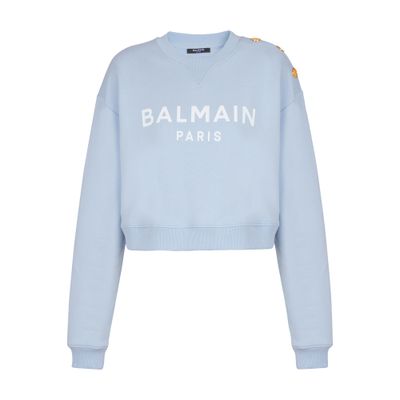 Dolce & Gabbana ジャージークロップドスウェットシャツ Jersey sweatshirt with DG logo print in Black for Men