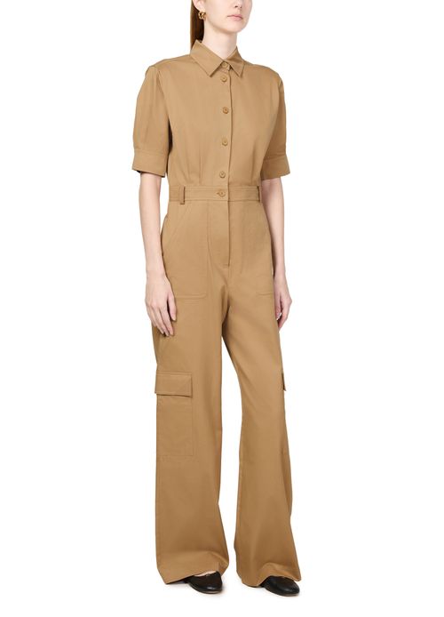 MAX MARA Filippo cotton gabardine jumpsuit