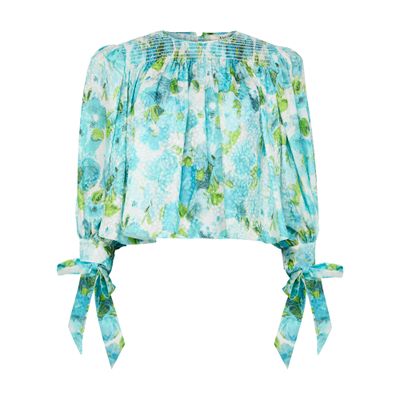 Chloé Long-sleeved Blouse In Blue