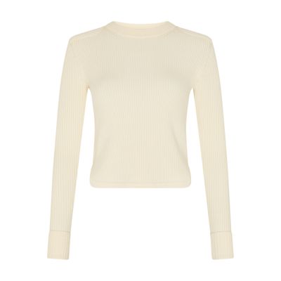 Isabel Marant Étoile Gabyne Round Neck Sweater In Off-white