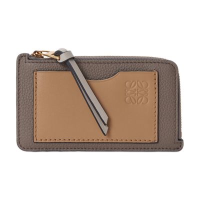 Coin cardholder in soft grained calfskin