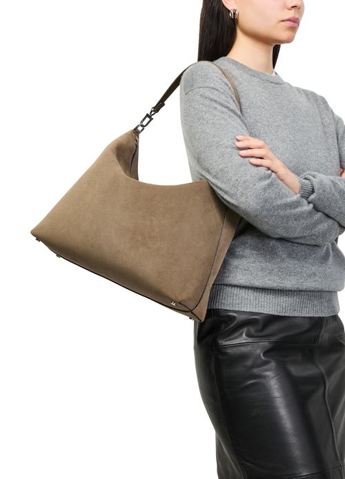 TOTEME Bevel medium bag in corduroy and suede