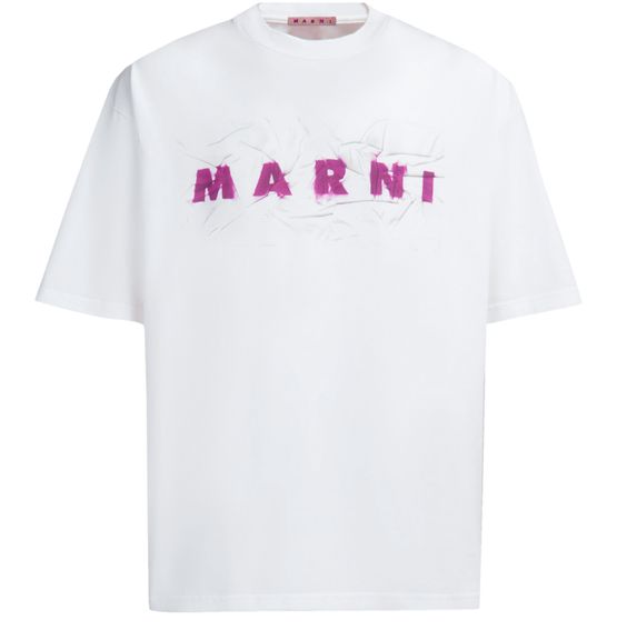 マルニロゴ入り クリンクル Tシャツ メンズ | MARNI | 24S 
