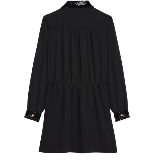 CELINE Sablé粘胶纤维迷你工装连衣裙