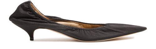THE ROW Liisa Kitten heel pumps in cotton