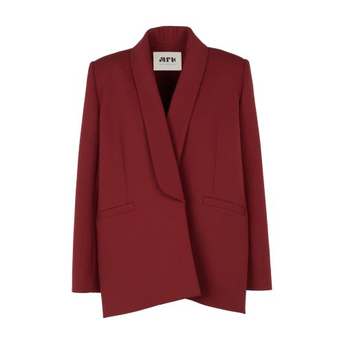 Straight collar blazer jacket