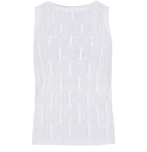 MAX MARA Venusia linen knitted tank top