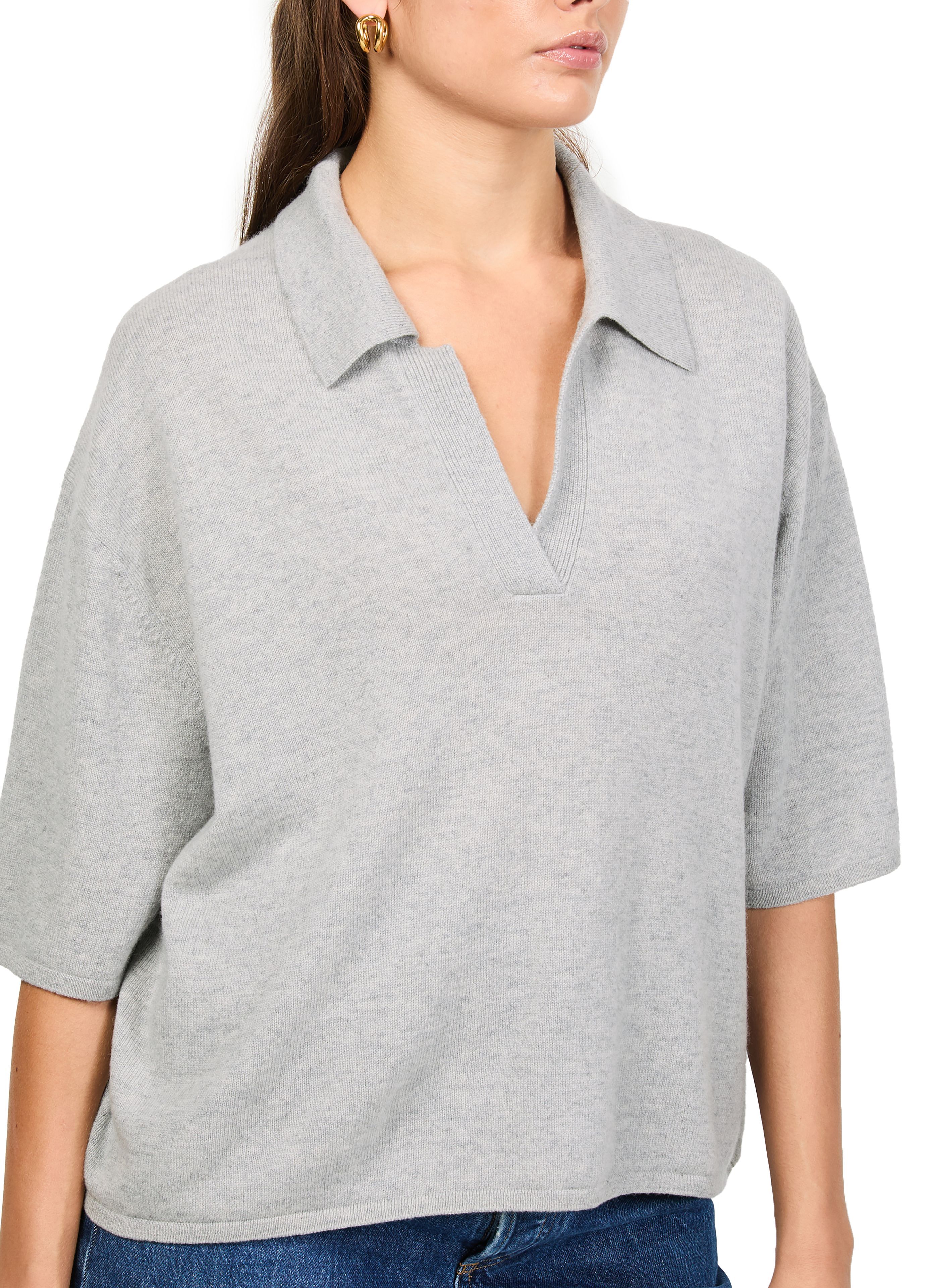Neela short sleeves cashmere t-shirt thumbnail 4