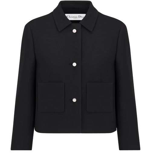 DIOR Cropped jacket in wool and silk