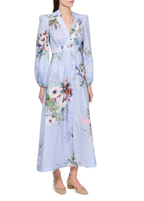 ZIMMERMANN Everley plunge midi dress