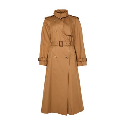 Chloé Cotton Gabardine Trench In Sand