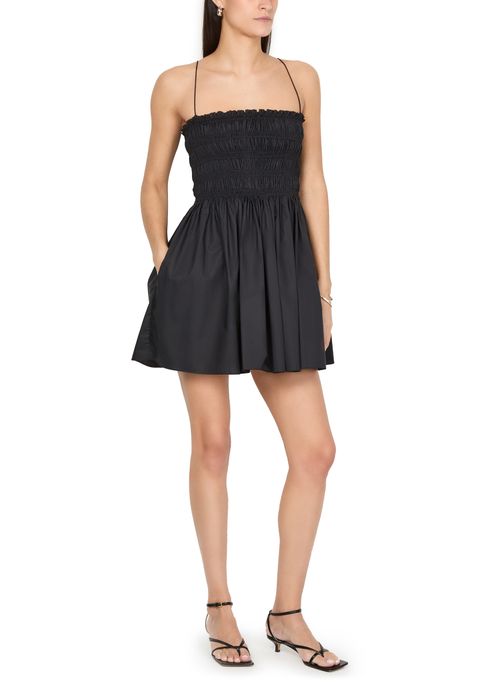 MATTEAU Shirred bodice mini dress