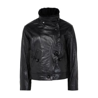 Isabel Marant Briyana Leather Jacket In Black