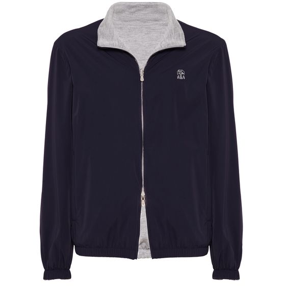BRUNELLO CUCINELLI フード付きスエードダウンジャケット BRUNELLO CUCINELLI フード付きスエードダウンジャケット