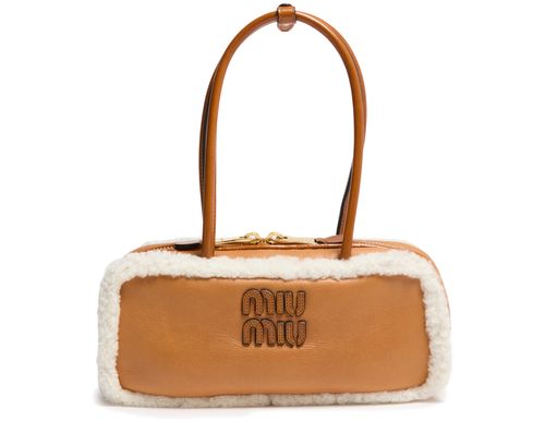 MIU MIU Small shearling Beau bag