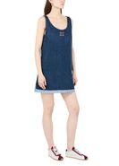 with Dress Bijou Denim Indigo ワンピース MIUMIU