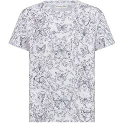 ♯203 Christian Dior Tシャツ ラインストーン レディースS ChristianDior ラインストーン カットソー ロングT ディオール