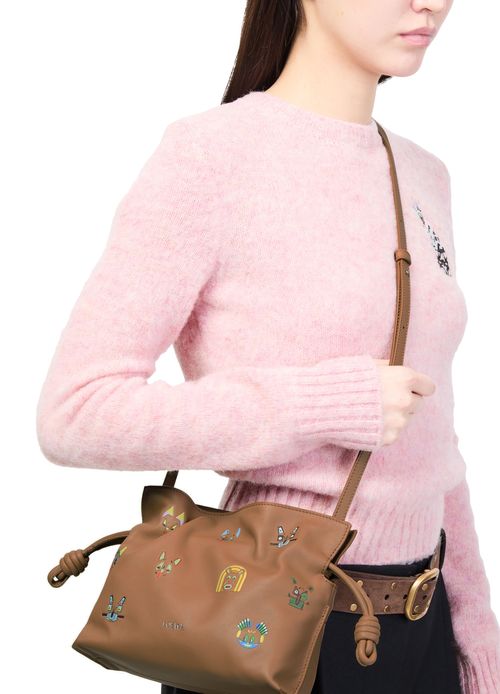 MONCLER Cats mini Flamenco clutch in nappa calfskin