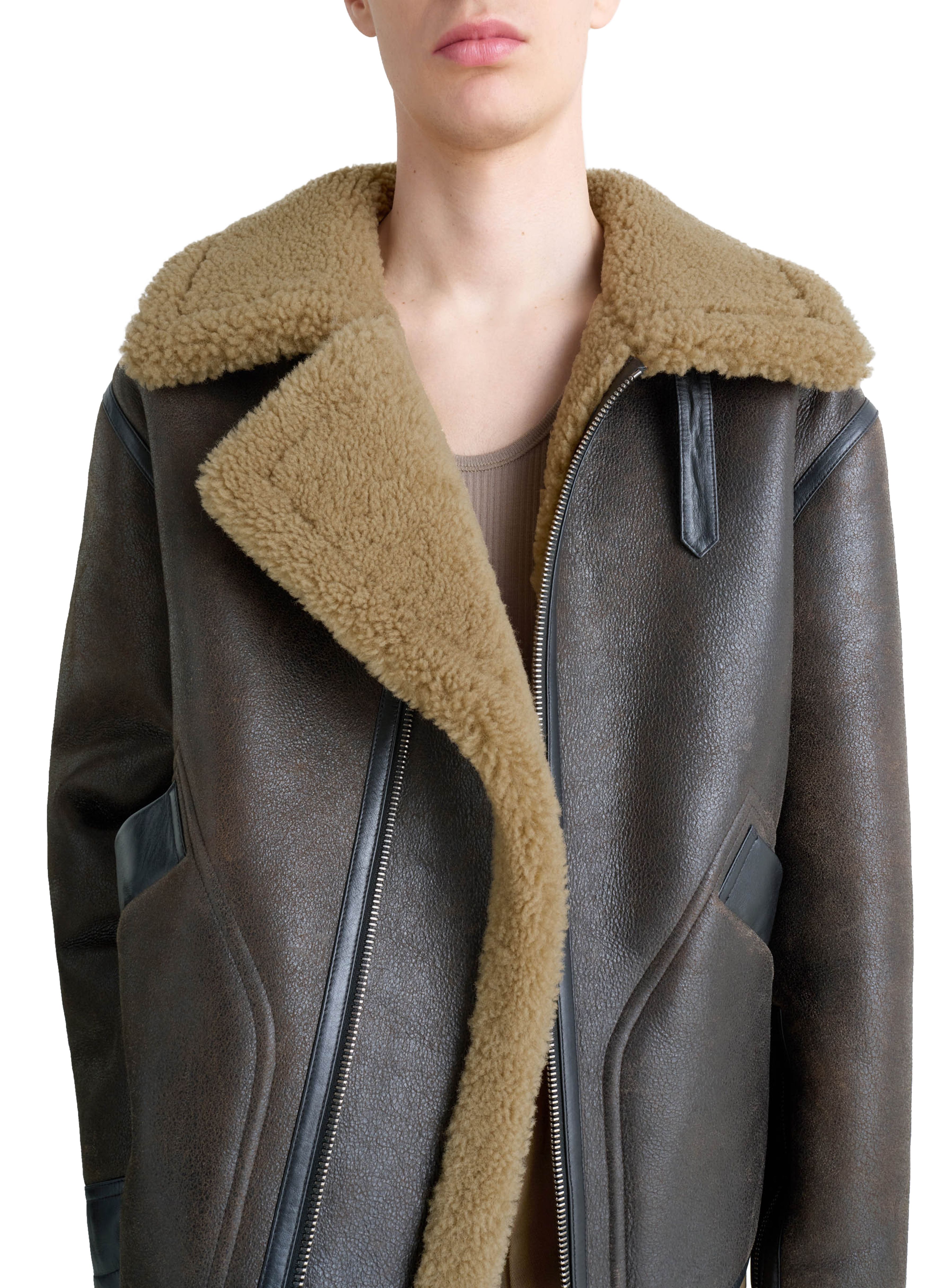 Shearling coat thumbnail 5