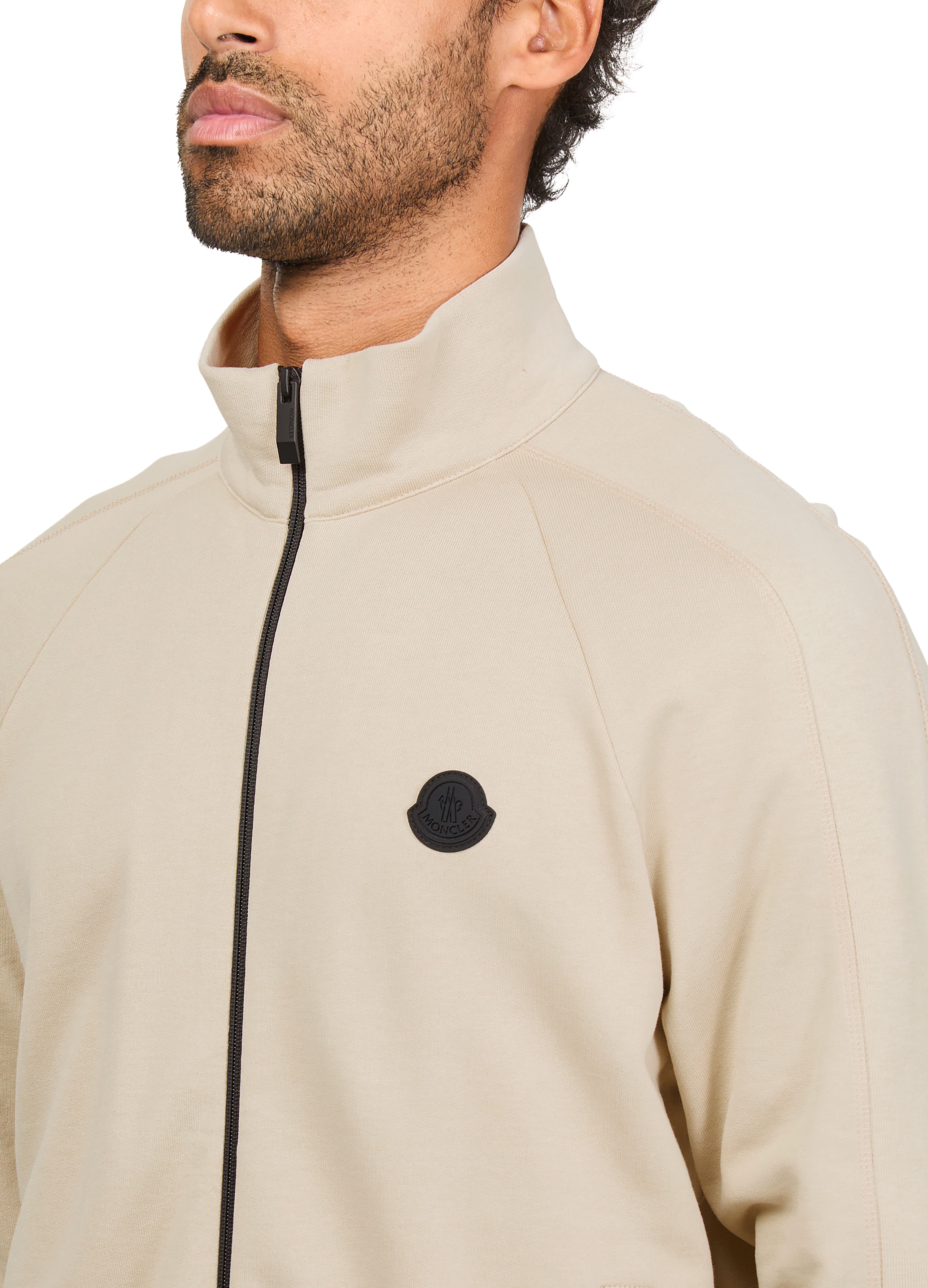 Zip up bi-material jacket thumbnail 4