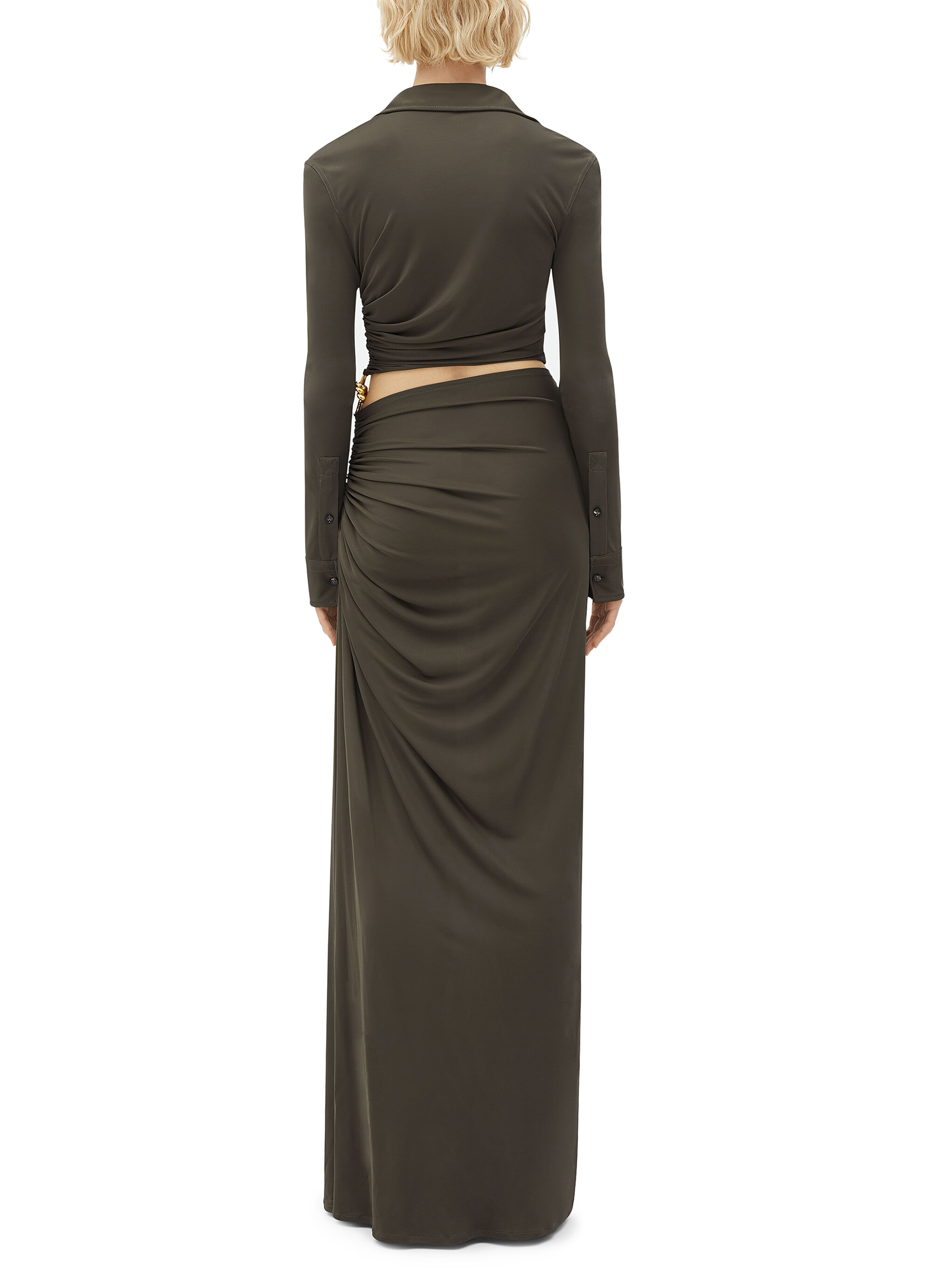 Long flowing dress in viscose thumbnail 6