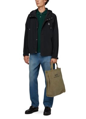 Maison kitsune on sale hooded windbreaker