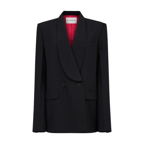 Nina Ricci Shawl-lapel Double-breasted Blazer In U9000
