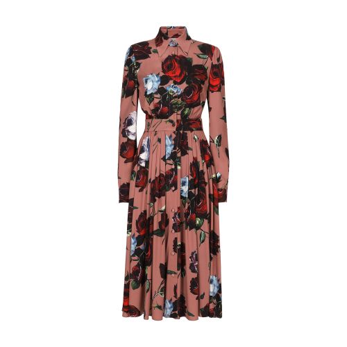 Charmeuse shirt dress