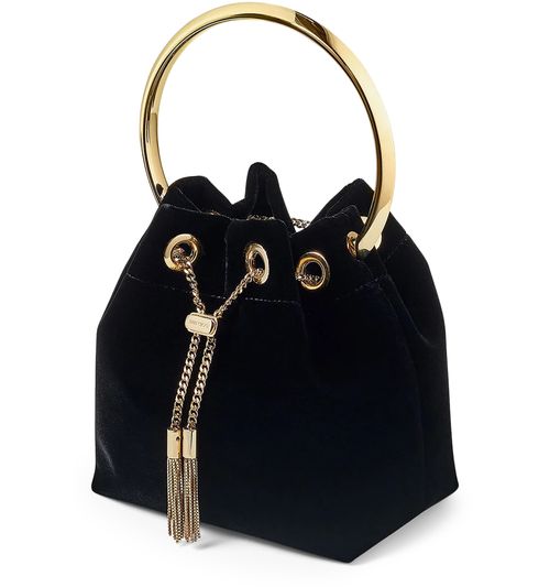 JIMMY CHOO Bon Bon velvet bag