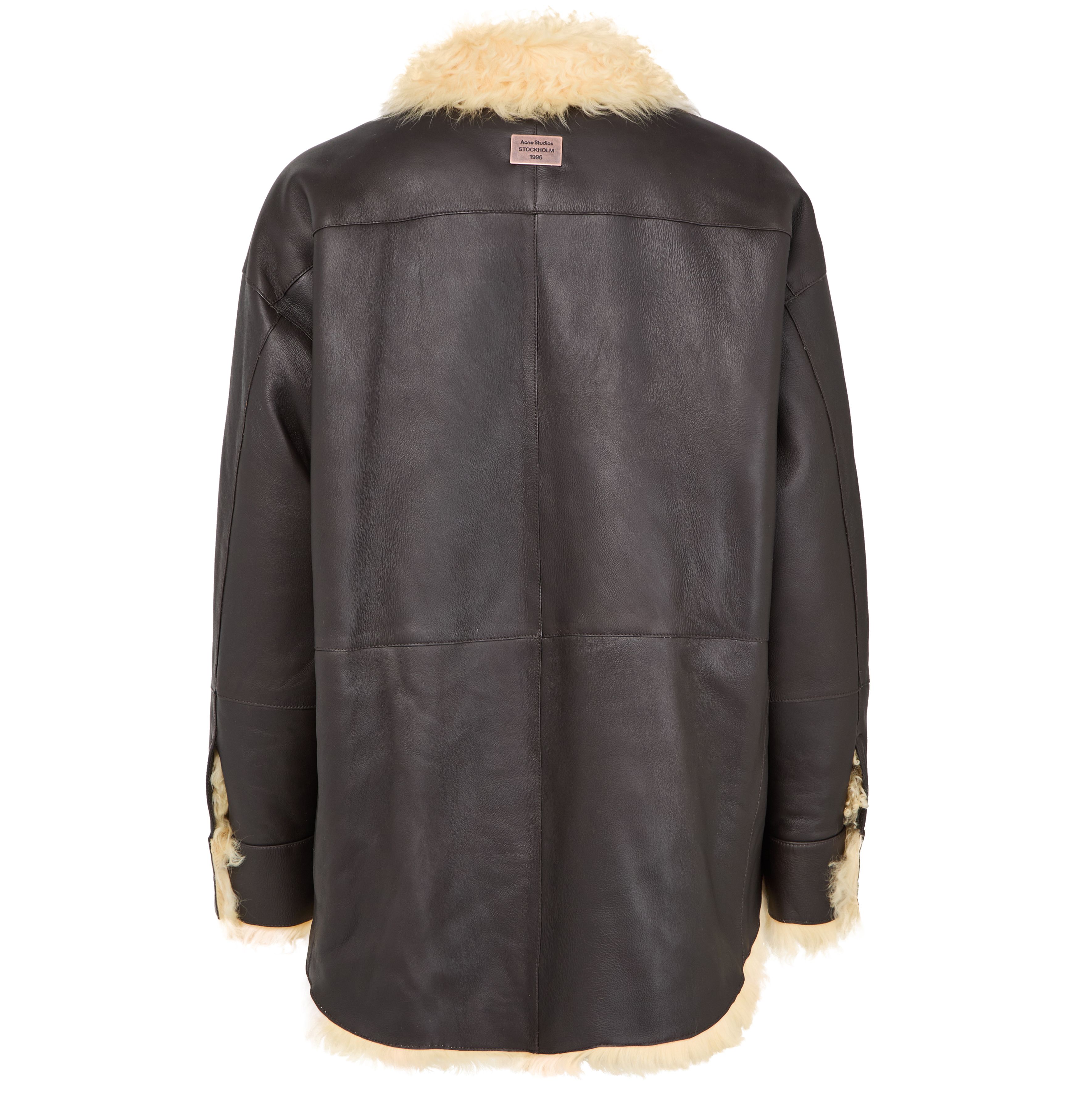 Shearling shirt jacket thumbnail 3