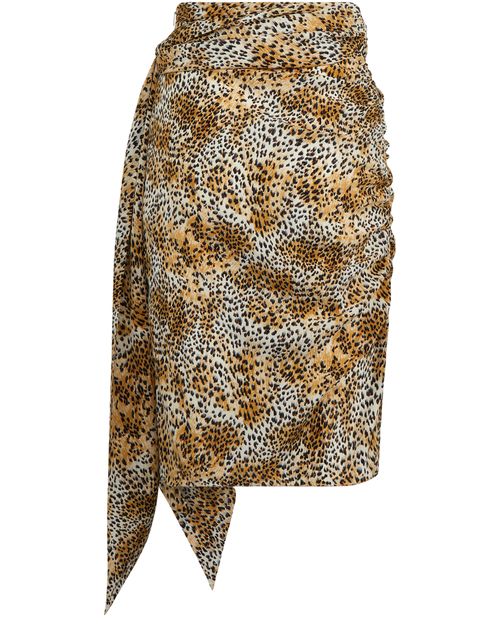 CELINE Draped skirt in crepe de chine