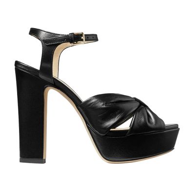 Shop Jimmy Choo Heloise Platform Sandals 120 In Black