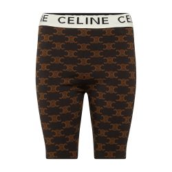 CELINE セリーヌモノグラム シルクコットン製バイカーショーツ Celine バイカーショートパンツ レディース | CELINE | 24S