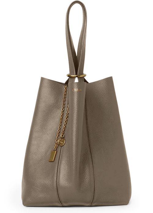 CHLOE Sac cabas Chloe Spin en cuir grainé