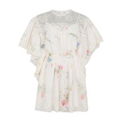 【Zimmermann】LUCKY LACE TRIM MINI DRESS レーストリム ミニ Lucky Lace Trim Mini Dress Cream Bouquet Floral Online