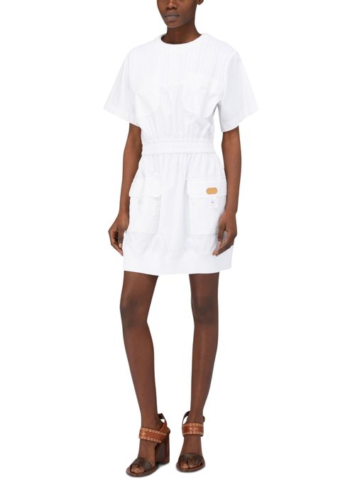 LOUIS VUITTON Utility Style Woven Insert Dress