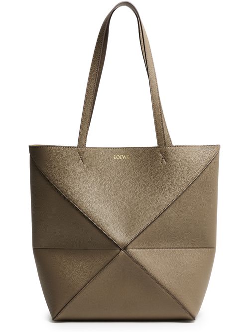LOEWE Medium Puzzle Fold tote in soft grained calfskin