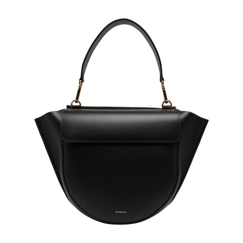 Wandler Medium Hortensia Leather Tote Bag In Black